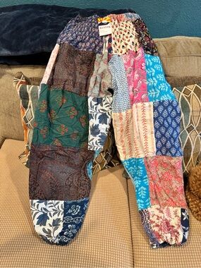 Rising Tide Patchwork Boho Track Pants - Multi